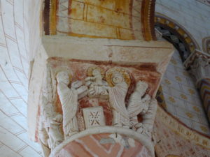 Chauvignyの柱頭彫刻