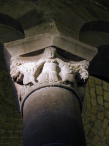 Rieux Minervoisの柱頭彫刻
