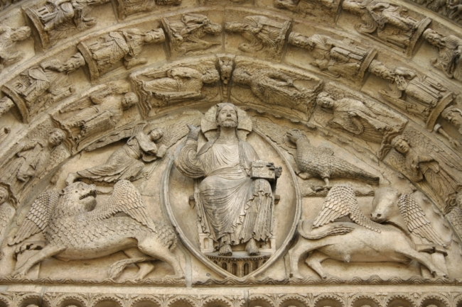 Chartres　中央扉口　タンパン