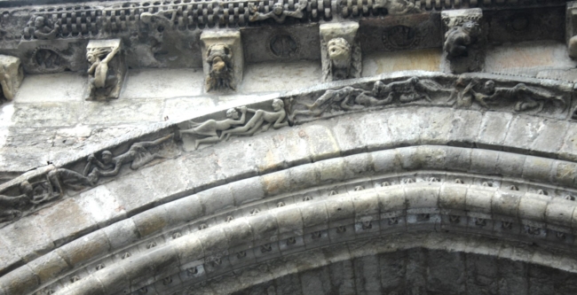 Cahors「キリストの昇天」扉口のアーチ