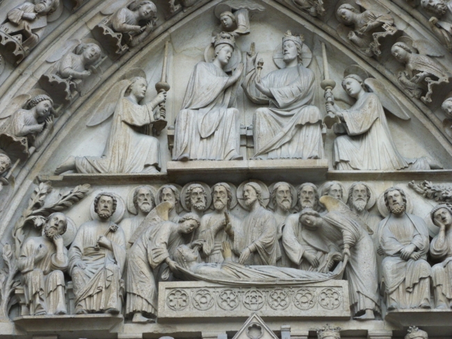 Paris Notre Dame 「聖母の復活」と「聖母の戴冠」