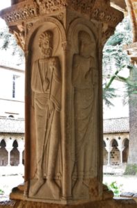 Moissacの回廊柱彫刻
