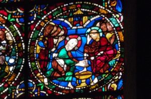 Chartres「弟子の足を洗う」