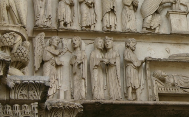 Chartres「受胎告知」　